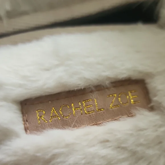 Rachel Zoe Plush Slide Slippers in Soft Cream - Picture 6 of 6